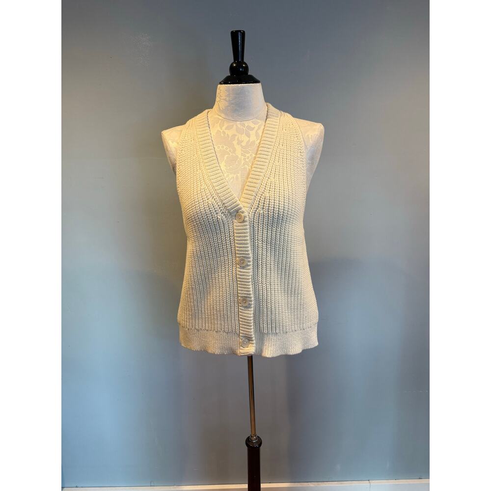 Madewell Sleeveless Button-Front Knit Sweater Vest Women’s XL